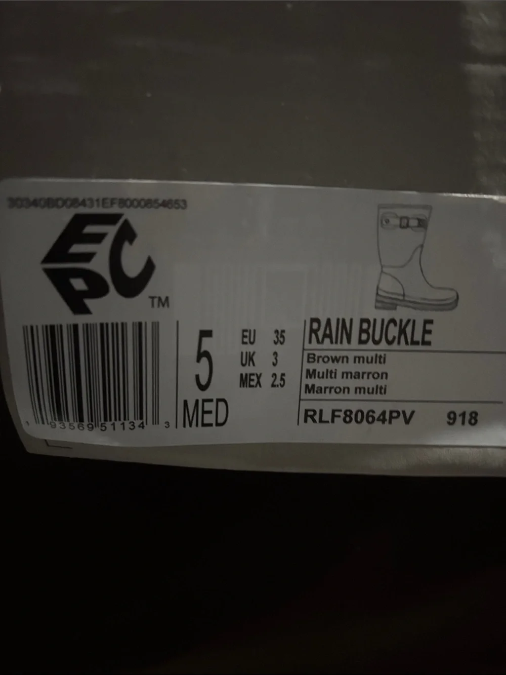 New in Box! Reaction Kenneth Cole Leopard-Print Rain Boots - Black/Brown
